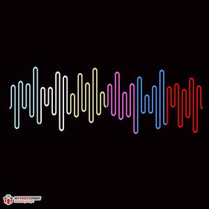 Neon Music Waves Led Neon Sign Decorative Lights Wall Decor