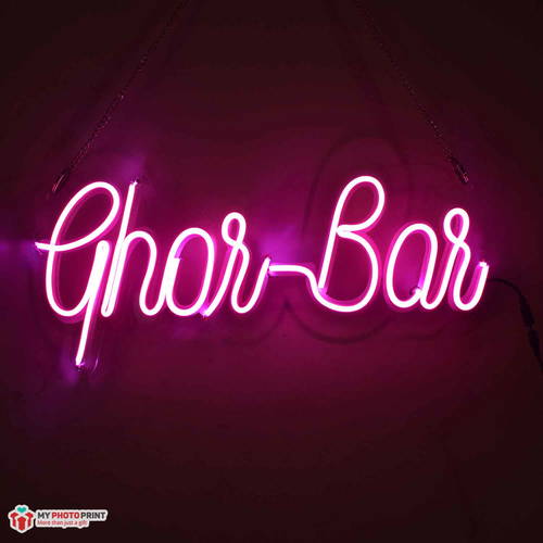 Neon Ghar-Bar Led Neon Sign Decorative Lights Wall Decor