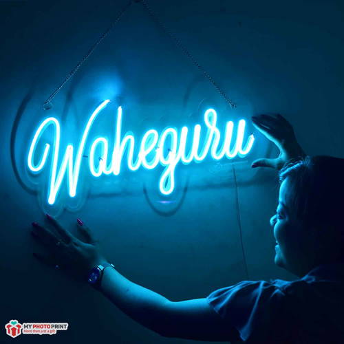 Neon Waheguru ji Neon Sign Decorative Lights Wall Decor