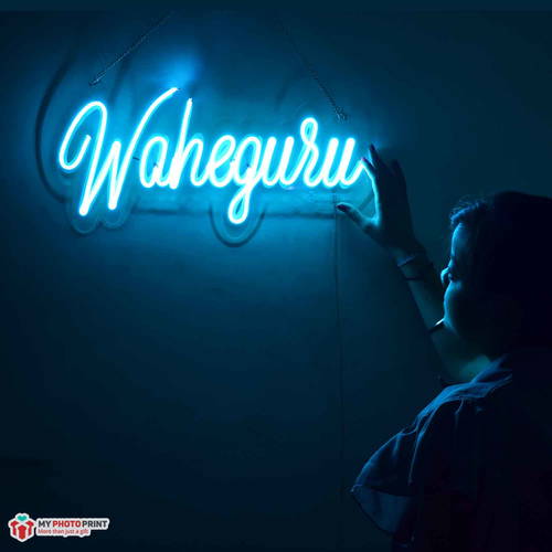 Neon Waheguru ji Neon Sign Decorative Lights Wall Decor