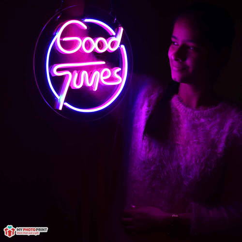 Neon Good Times Name Led Neon Sign Decorative Lights Wall Decor