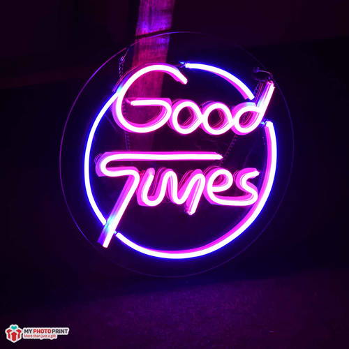 Neon Good Times Name Led Neon Sign Decorative Lights Wall Decor