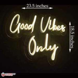 Neon Good Vibes Only Led Neon Sign Decorative Lights Wall Decor