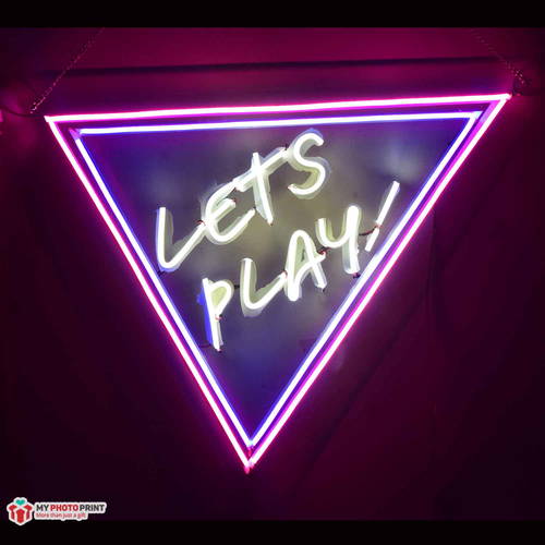 Customized Neon Name And Triangle Led Neon Sign Decorative Lights Wall Decor