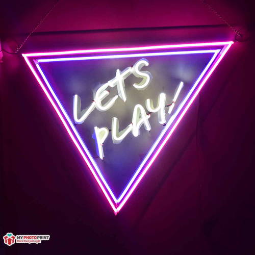 Customized Neon Name And Triangle Led Neon Sign Decorative Lights Wall Decor