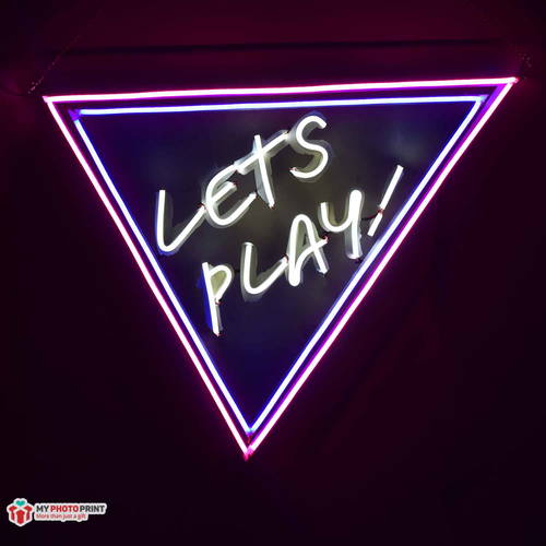 Customized Neon Name And Triangle Led Neon Sign Decorative Lights Wall Decor