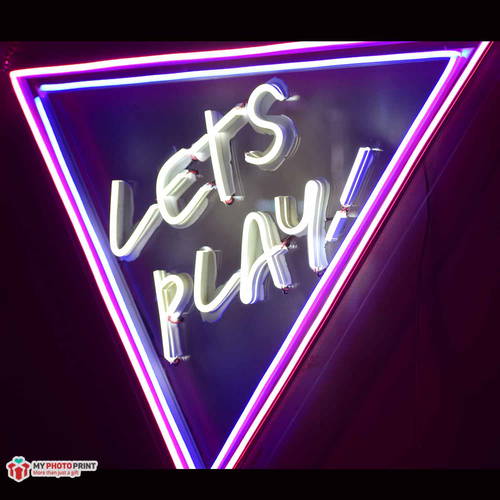 Customized Neon Name And Triangle Led Neon Sign Decorative Lights Wall Decor