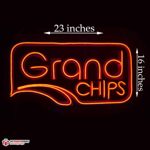 Neon Grand Chips Led Neon Sign Decorative Lights Wall Decor