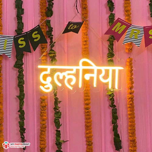 Neon Dulhaniya Led Neon Sign Decorative Lights Wall Decor