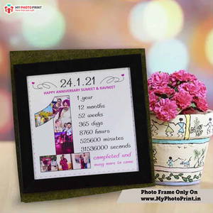 Personalized Date And Names With Occasion Photo Frame Collage 10 Photos