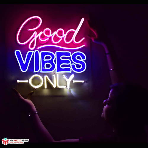 Neon Good Vibes Only 2.0 Led Neon Sign Decorative Lights Wall Decor