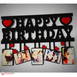 Your Text OR Name Wooden Photo Frame Collage 5 Photos(Example: Happy Anniversary,Happy Birthday ETC.)#147