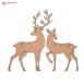 Pair Deer Shape MDF Wooden Craft Cutout Any Shapes & Patterns | Minimum Order 5 Pcs