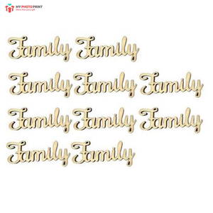 Family MDF Wooden Craft Cutout Shapes & Patterns - DIY SET OF 10 (minimum 10 Quantity)