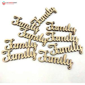 Family MDF Wooden Craft Cutout Shapes & Patterns - DIY SET OF 10 (minimum 10 Quantity)