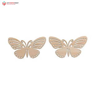 Butterflies Design MDF Wooden Craft Cutout Shapes & Patterns - DIY SET OF 10 (minimum 10 Quantity)