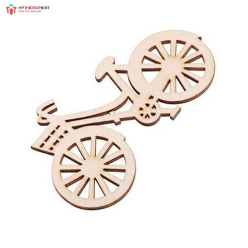 Blank Wooden Bicycle MDF Wooden Craft Cutout Shapes & Patterns - DIY SET OF 10