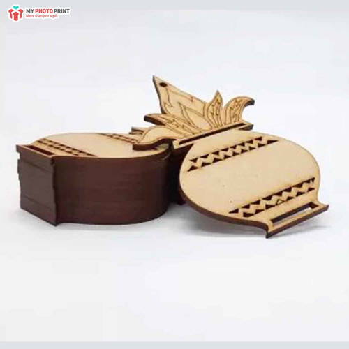 Elm Kalash Cutout Engraved MDF Blanks MDF Wooden Craft Cutout Shapes & Patterns - DIY SET OF 10