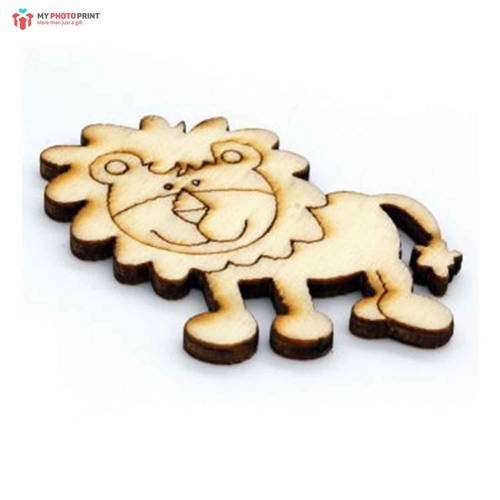  Animals Design MDF Wooden Craft Cutout Any Shapes & Patterns | (Pack Of 6pcs)