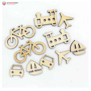 Travel Vehicle Design MDF Wooden Craft Cutout Any Shapes & Patterns | (minimum 10 Quantity)