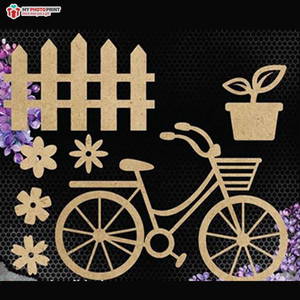 Mini Cut Out MDF Wooden Craft Cutout Any Shapes & Patterns | (minimum 10 Quantity)