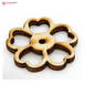 Flower Design MDF Wooden Craft Cutout Any Shapes & Patterns | (Pack Of 15pcs)