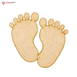 Cute Baby Feet Craft Shapes MDF Wooden Craft Cutout Shapes & Patterns - DIY SET OF 10