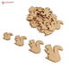 Squirrels MDF Wooden Craft Cutout Shapes & Patterns - DIY SET OF 10