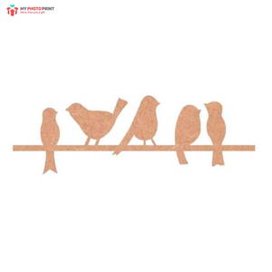 Birds MDF Wooden Craft Cutout Any Shapes & Patterns | (minimum 10 Quantity)