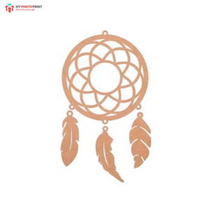 Dreamcatcher Feather MDF Wooden Craft Cutout Any Shapes & Patterns | (minimum 10 Quantity)