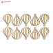 Hot Air Balloon MDF Wooden Craft Cutout Shapes & Patterns - DIY SET OF 10