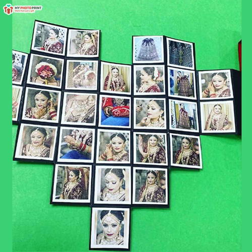 Personalized Photo Heart Shaped Handmade 27 Photos 