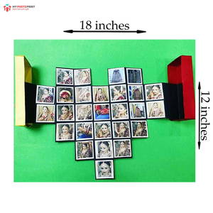 Personalized Photo Heart Shaped Handmade 27 Photos 