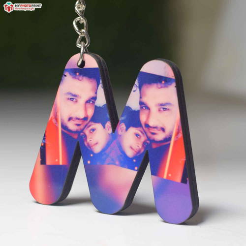 Customized Photo Alphabetical Keychain#2058