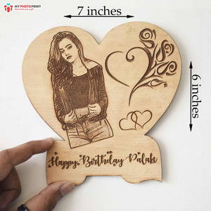 Customized Wooden Engraved With Your Photo And Text #127