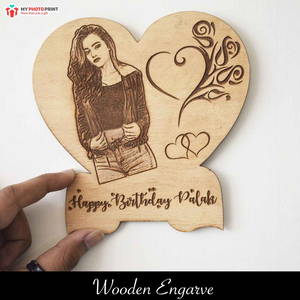 Customized Wooden Engraved With Your Photo And Text #127