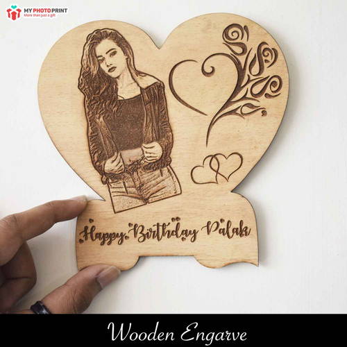 Customized Wooden Engraved With Your Photo And Text #127