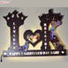 Customized Valentine Day Couple Photo Alphabet A TO Z Wooden Name Board Multi Color Led and Remote#2070