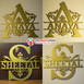 Customized A TO Z Name Metallic Golden Monogram Alphabet Letters Wall Hanging #1586