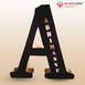 Customized A TO Z Alphabet Wooden Name Board Without Crown Multicolor Led and Remote #1201