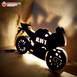 Customized Bike Wooden Name Board Multi Color Led and Remote#1255