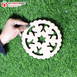 Round Design MDF Wooden Craft Cutout Any Shapes & Patterns | (Pack Of 15pcs)