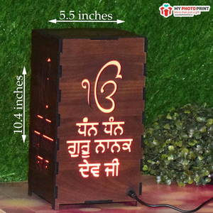 Customized Ekonkar Satnam Waheguru Led Lamp 