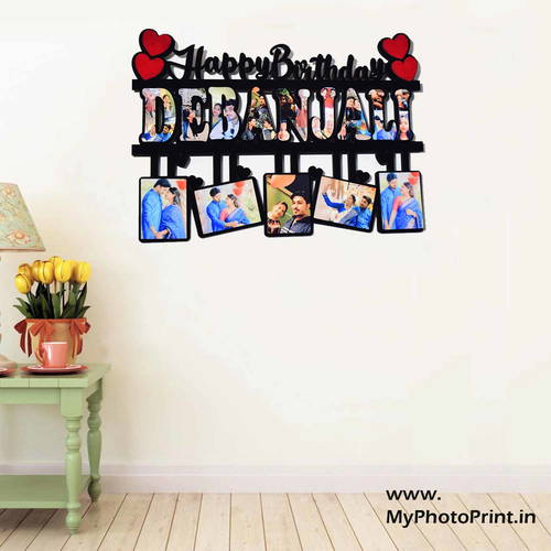 Customized Name Wooden Photo Frame Collage 25 Photos