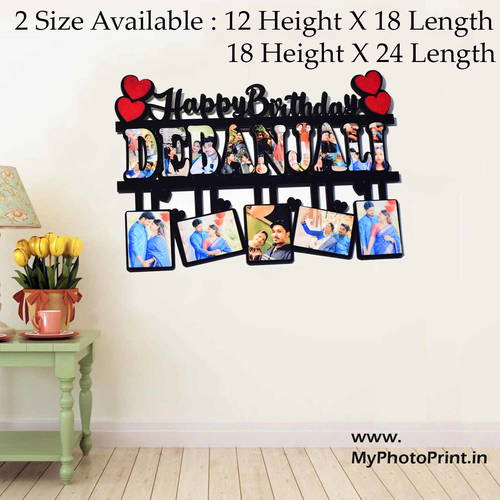 Customized Name Wooden Photo Frame Collage 25 Photos