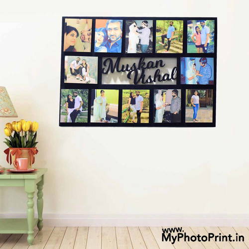 Customized Name Memories Photo Frame With 12 Photos