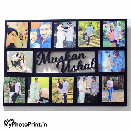 Customized Name Memories Photo Frame With 12 Photos