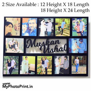 Customized Name Memories Photo Frame With 12 Photos