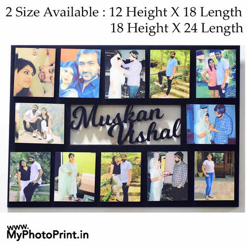 Customized Name Memories Photo Frame With 12 Photos