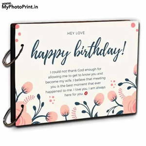 Personalized Happy Birthday Photo & Message Memory Scrapbook #2098